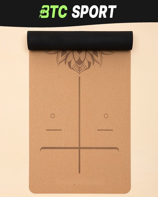 BTC Sport Cork Yoga Mat - Premium Eco-Friendly Gym Mat