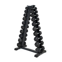 Hex dumbbell Package from 1-10 KG with 10 Tier A-Shape Rack