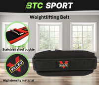 BTC SPORT Weightlifting Belt Gym Training Back Waist Support Lower Back Pain Fitness Power Lift