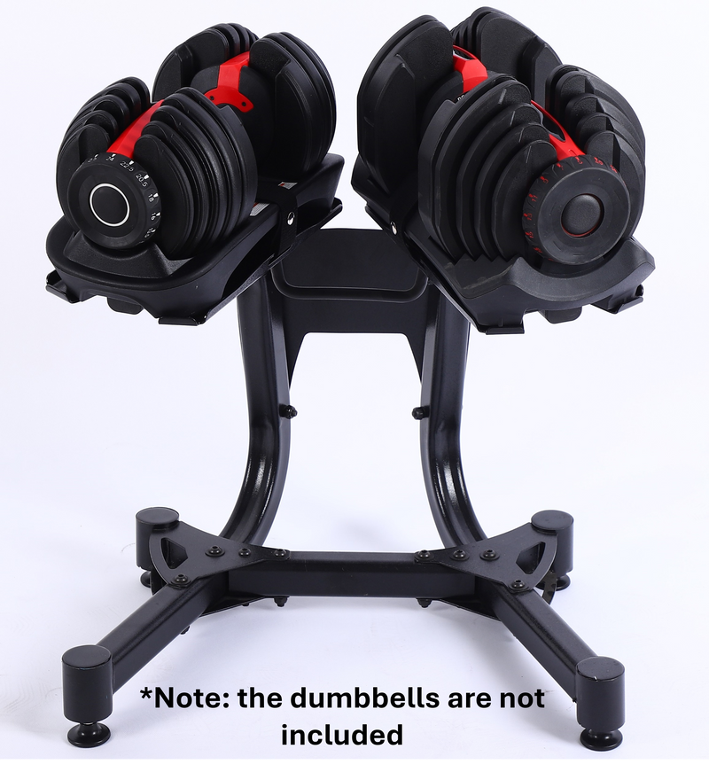 BTC SPORT 24kg Adjustable dumbbell rack with wheels