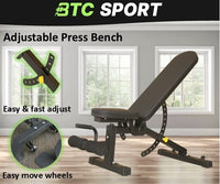 BTC Sport FID Weight Bench: Durable, Adjustable, and Perfect for Home Workouts