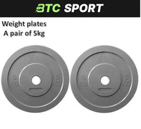 BTC Sport Colour Bumper Plates for Olympic Lifting and Deadlifts