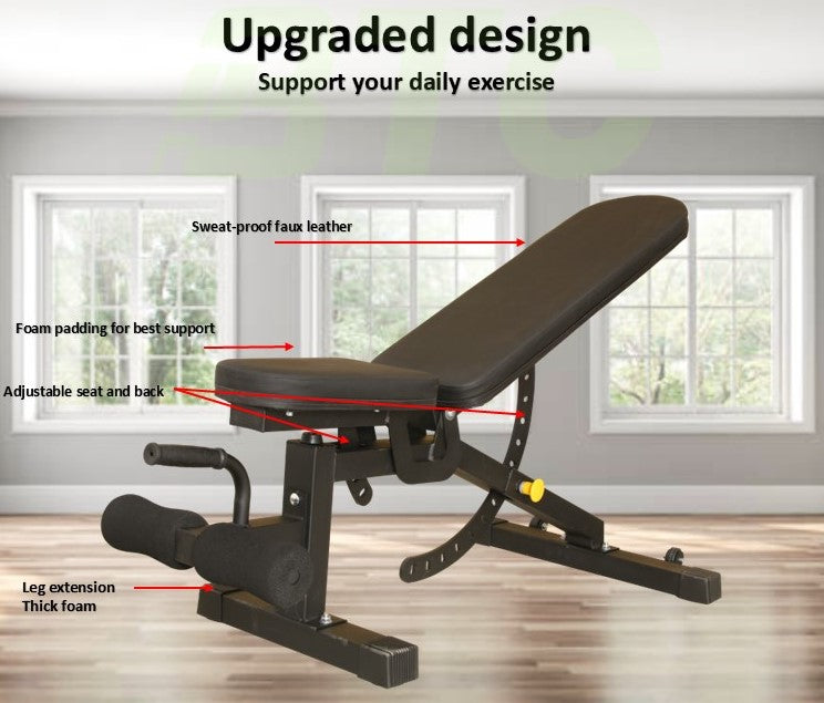 BTC Sport FID Weight Bench: Durable, Adjustable, and Perfect for Home Workouts