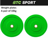 BTC Sport Colour Bumper Plates for Olympic Lifting and Deadlifts